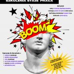 Plakat informujący o projekcie "Absolwent", jego zakresie działania i korzyściach dla uczestników.